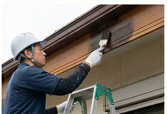 入間市の住宅雨樋交換事例｜劣化した軒樋のメンテナンス